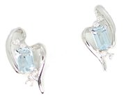 Orecchini Lorenza Gioielli Donna in Oro Acquamarina ORACQ - ORACQ